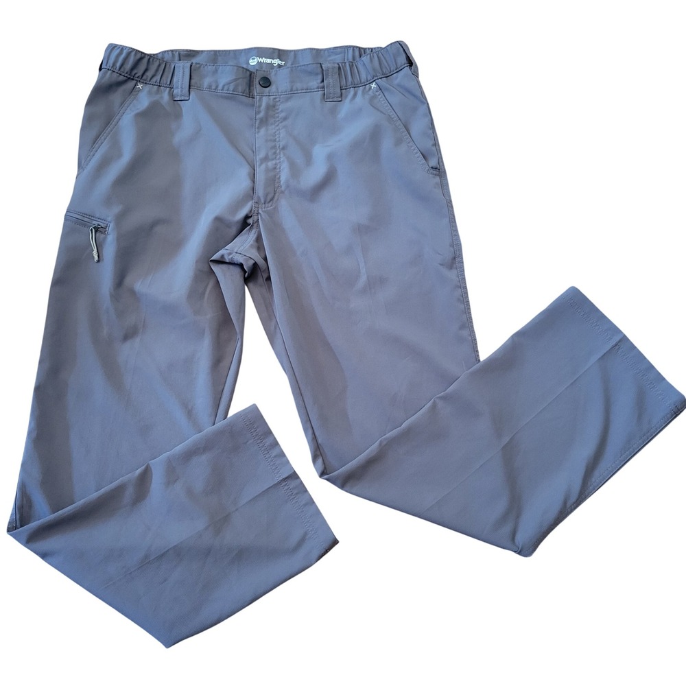Wrangler 38x32 Hiking Pants Gray Lightweight Outdoor Cargo Backpacking‎ Trail